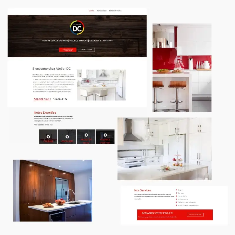 Réalisations Valérie Roy - Atelier DC Réalisations Valérie Roy - Site vitrine Atelier DC